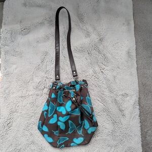 🦋 Vintage-Style Butterfly Print Bucket Bag